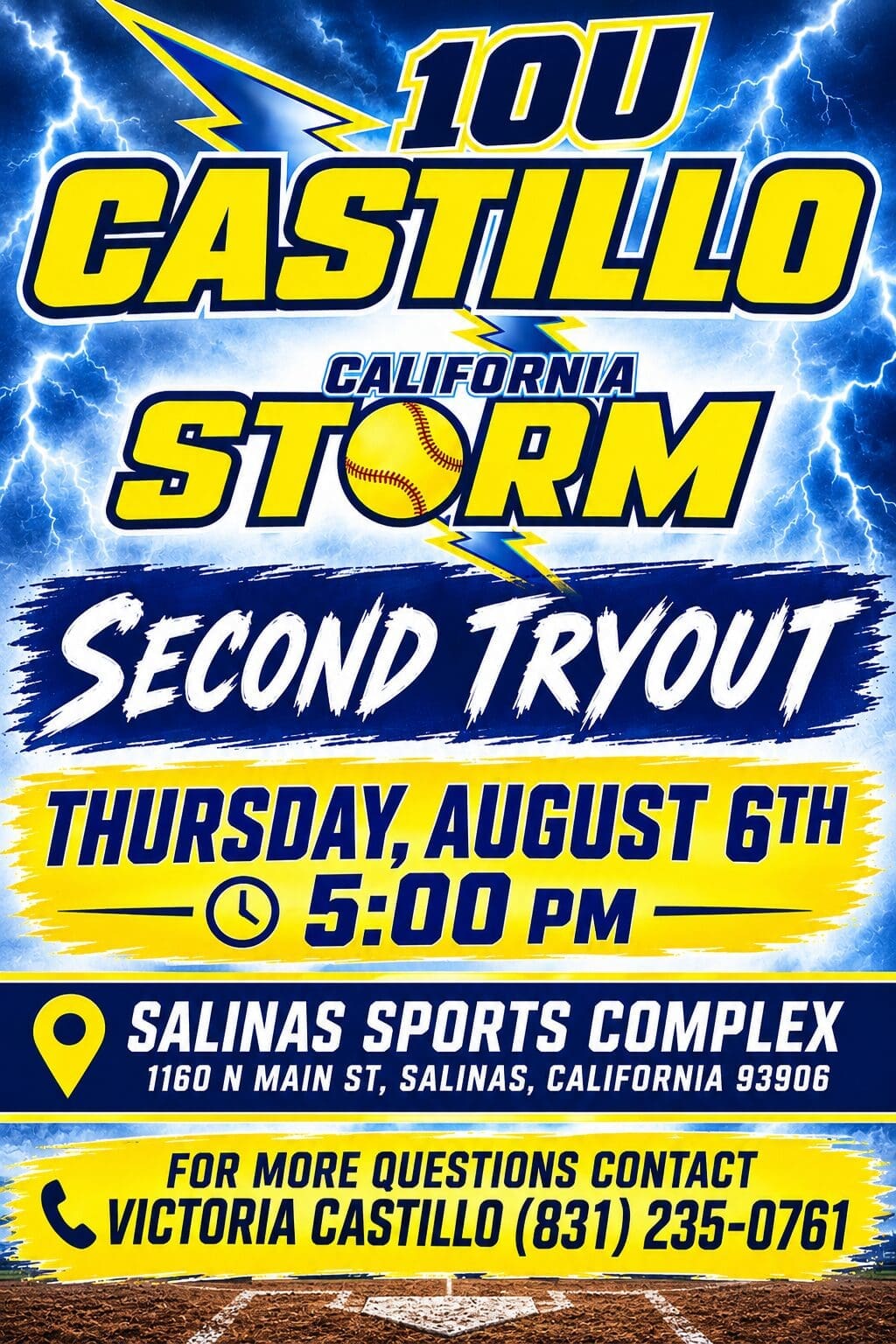 10u 2nd tryout 2026 fall
